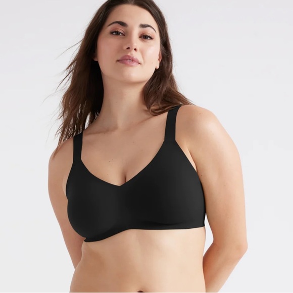 Knix Black Wide Strap Padded V-Neck Bra Size 8+, NWT - Picture 8 of 10